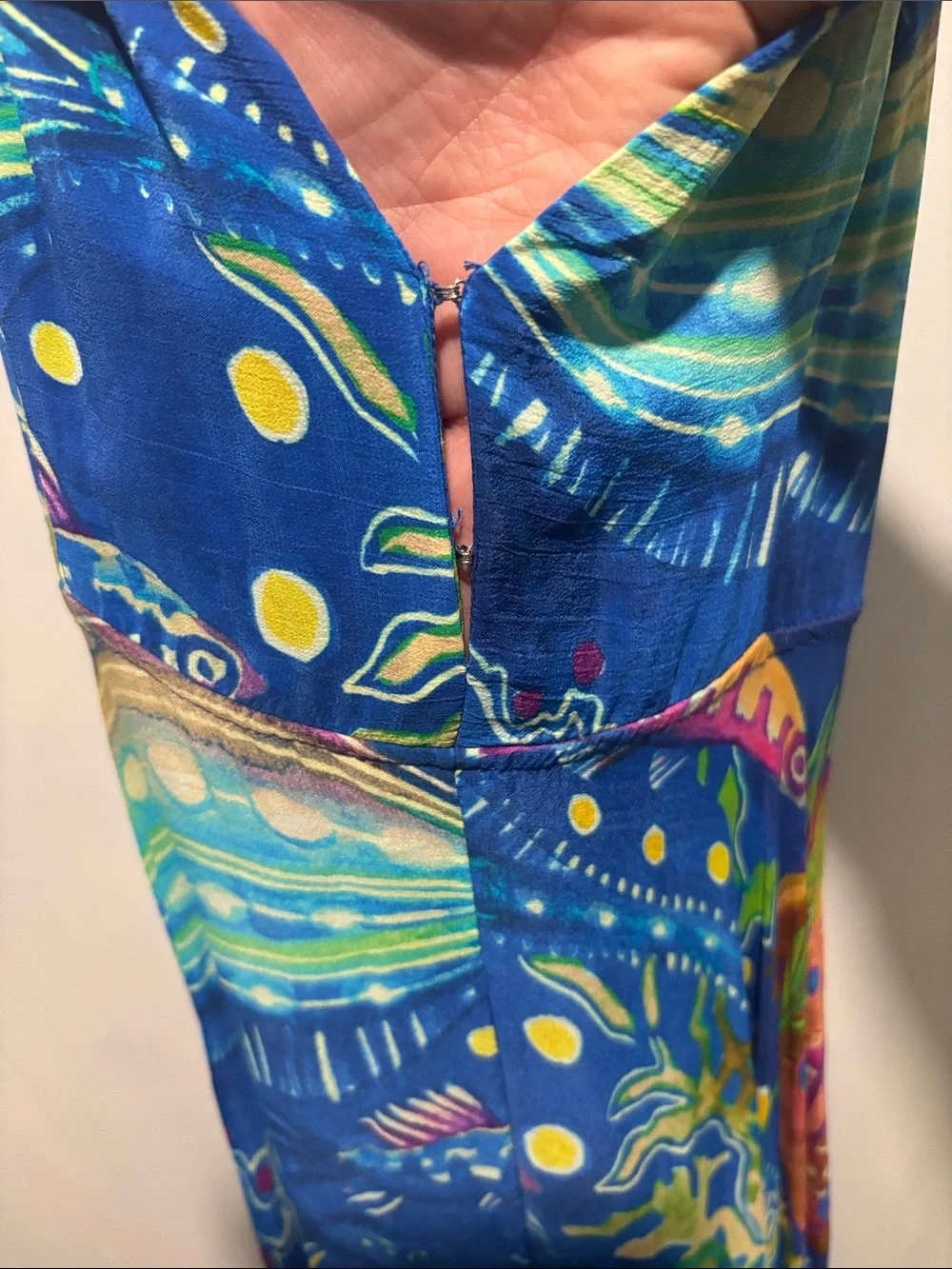 FARM RIO sea life spaghetti strap midi dress - Picture 4 of 10